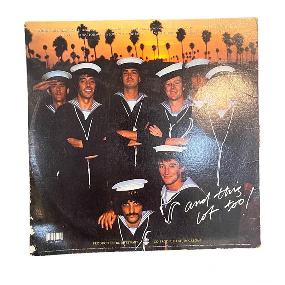 Vintage Vinyl LP Rod Stewart Tonight I'm Yours 1981 Warner Bros. LP-BSK-3602 - Picture 2 of 3